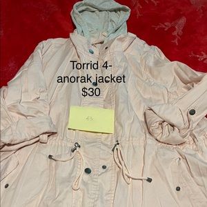 Torrid anorak jacket size 4